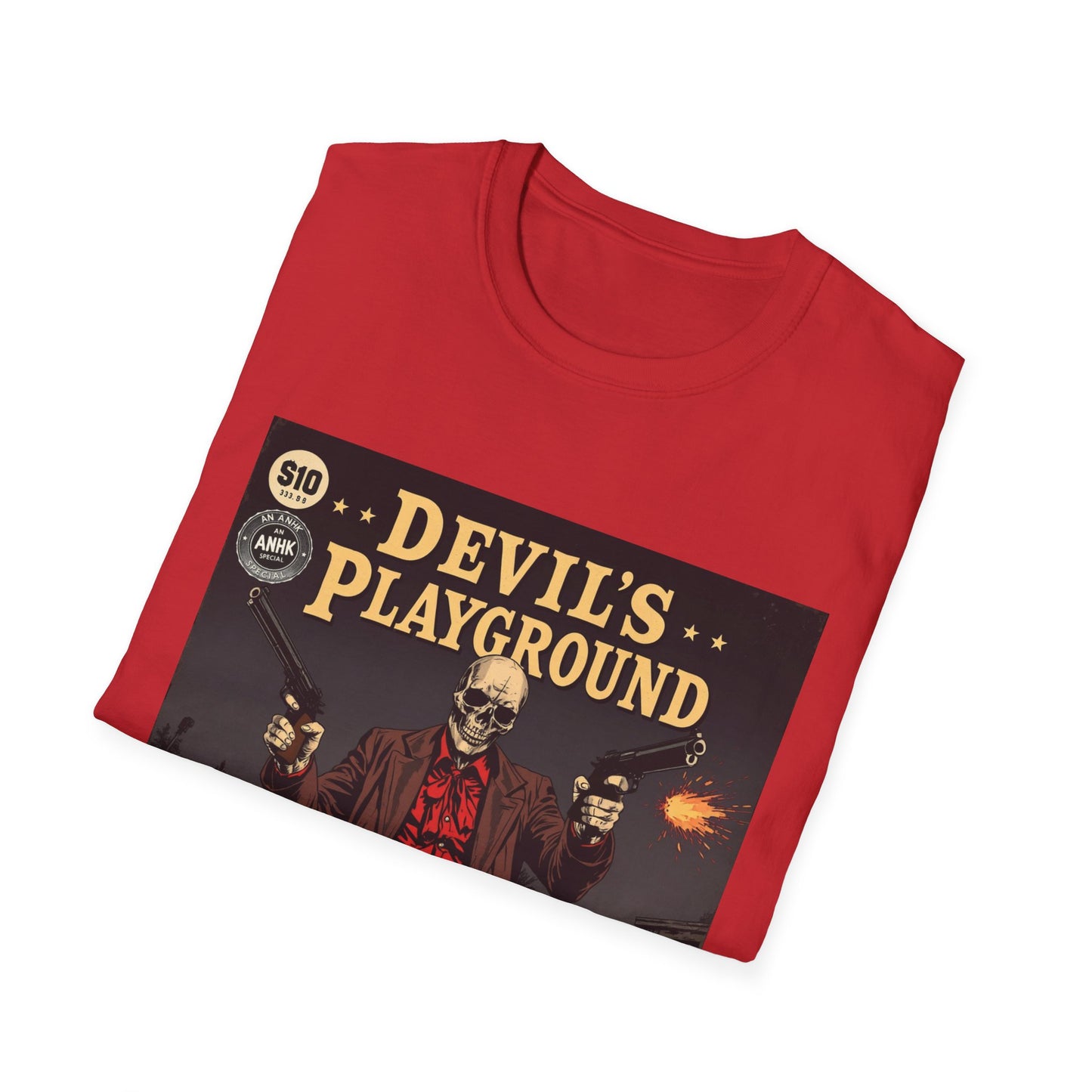 Vintage Comic Cover 'Devil's Playground' Graphic Tee