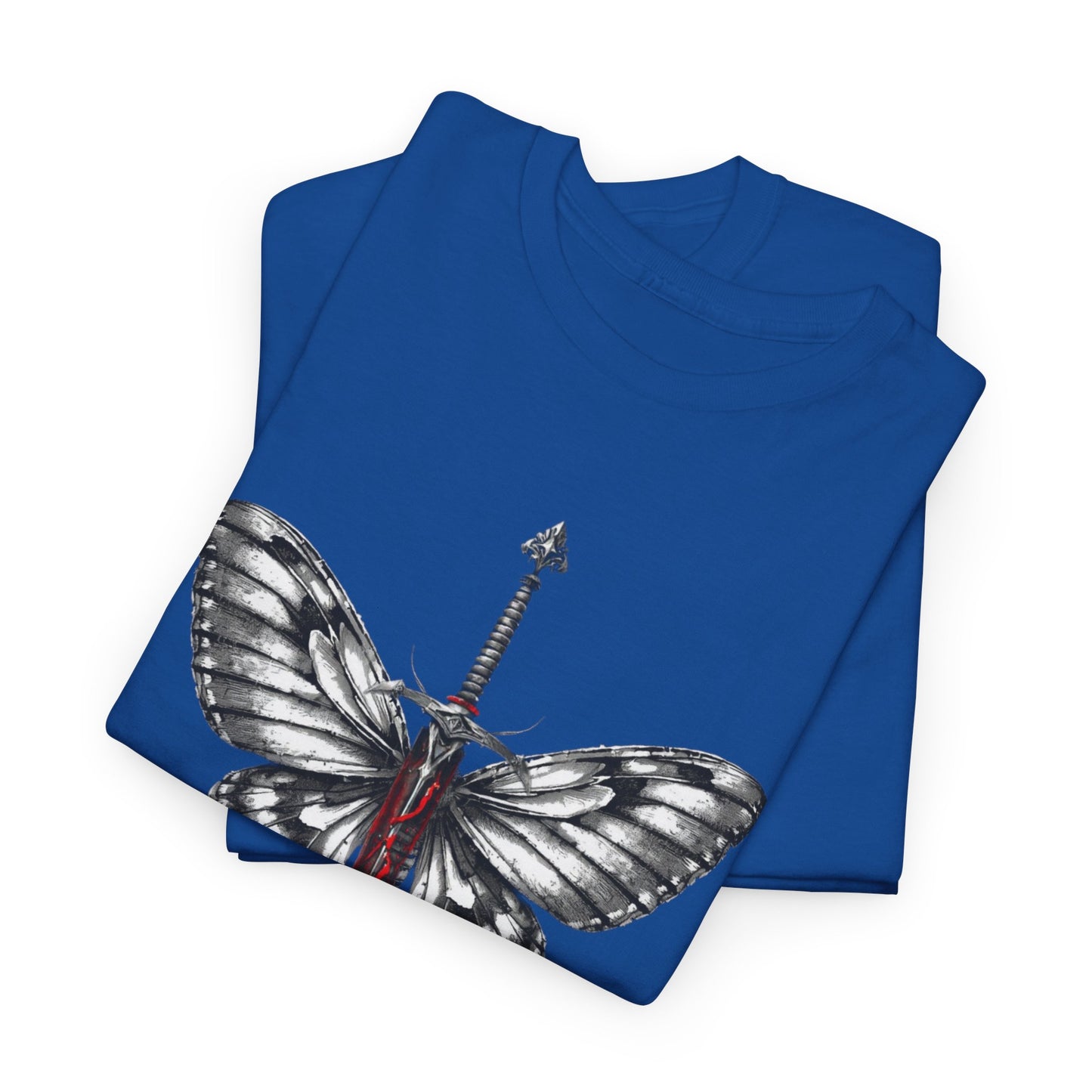 Gothic Y2k Butterfly Sword Graphic Tee