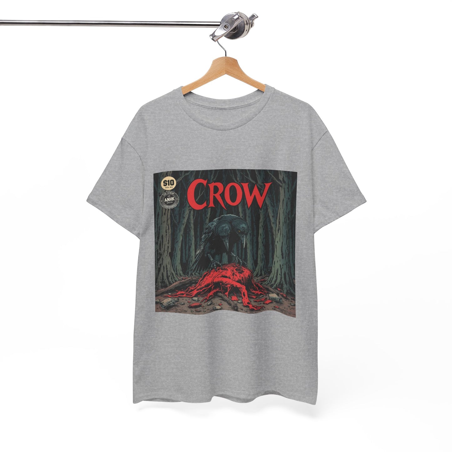Vintage Comic Cover Crow Graphic Tee