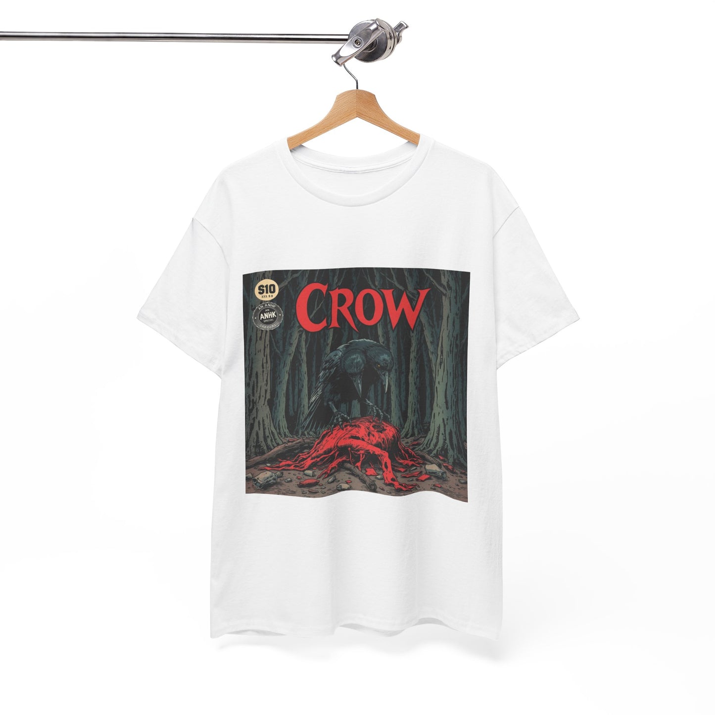 Vintage Comic Cover Crow Graphic Tee