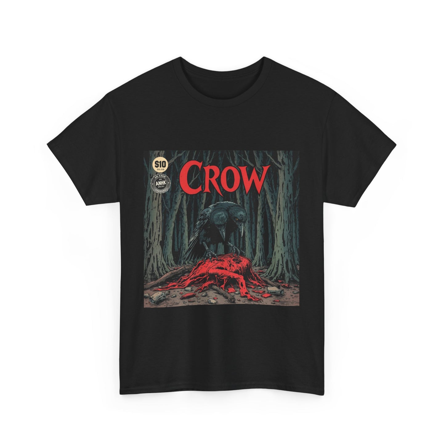 Vintage Comic Cover Crow Graphic Tee