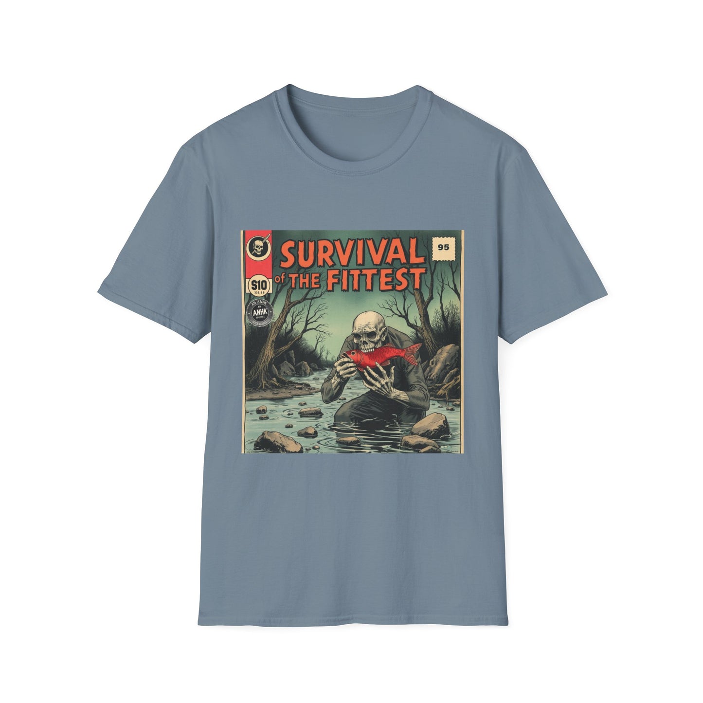 Vintage Comic Cover 'Survival of the Fittest' T-Shirt