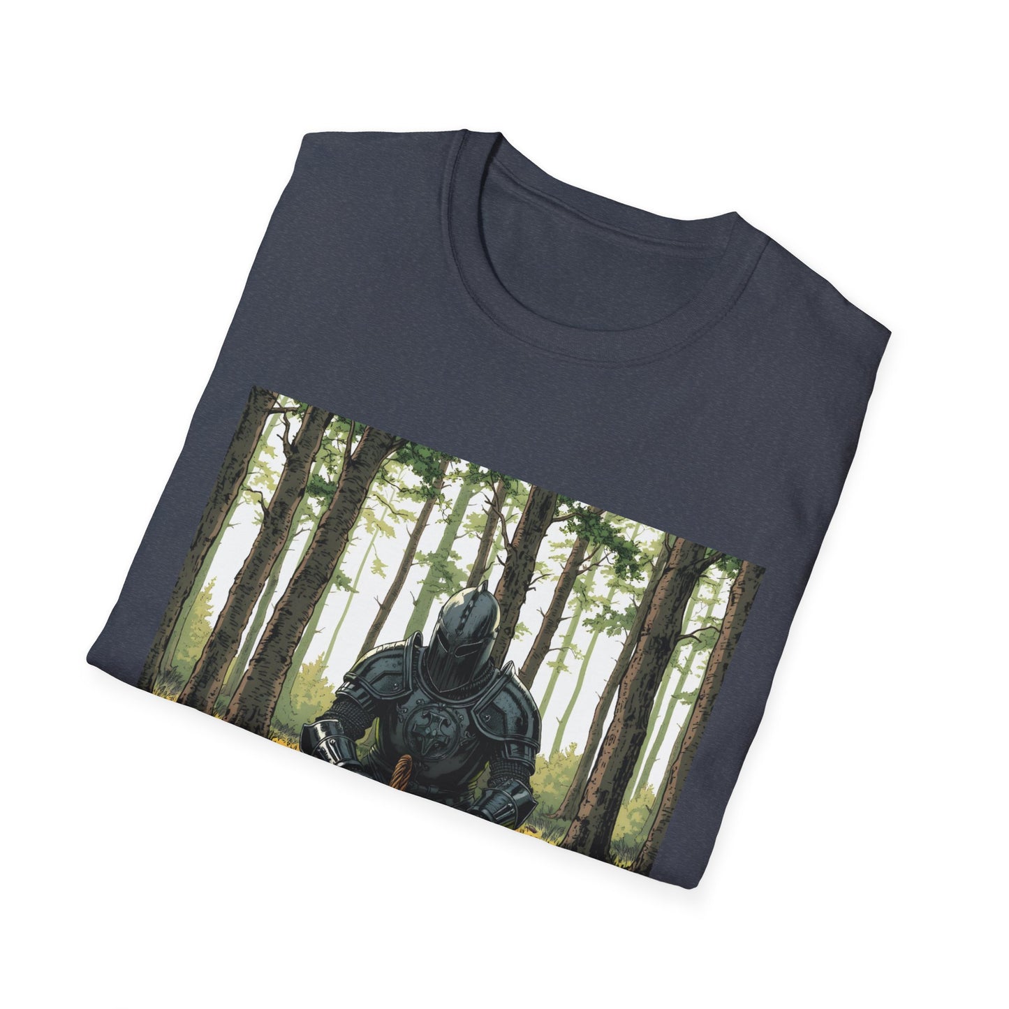 Vintage Comic Cover Forest Knight Unisex Softstyle T-Shirt
