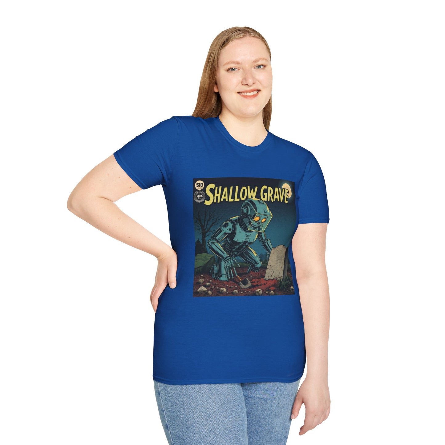 Vintage Comic Cover Shallow Grave Graphic T-Shirt