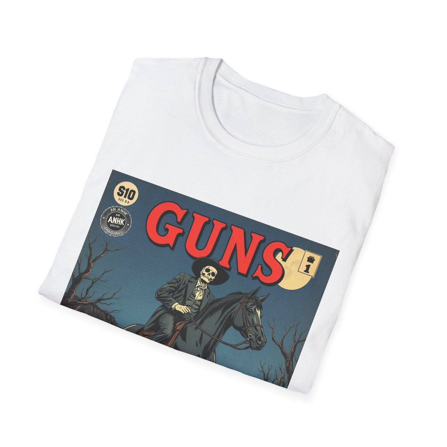 Vintage Comic Cover 'Guns' Graphic Tee