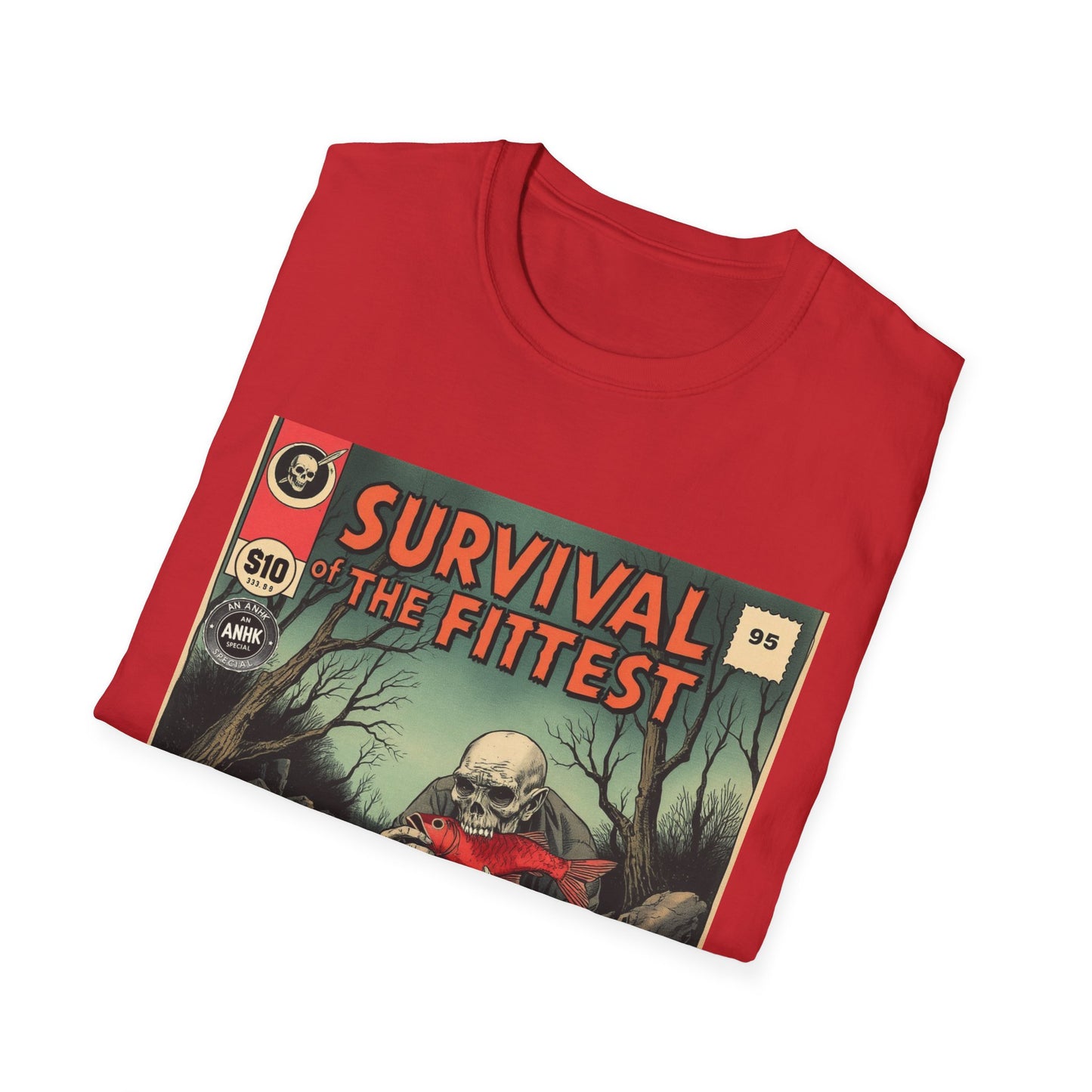 Vintage Comic Cover 'Survival' T-Shirt, Retro Style Tee