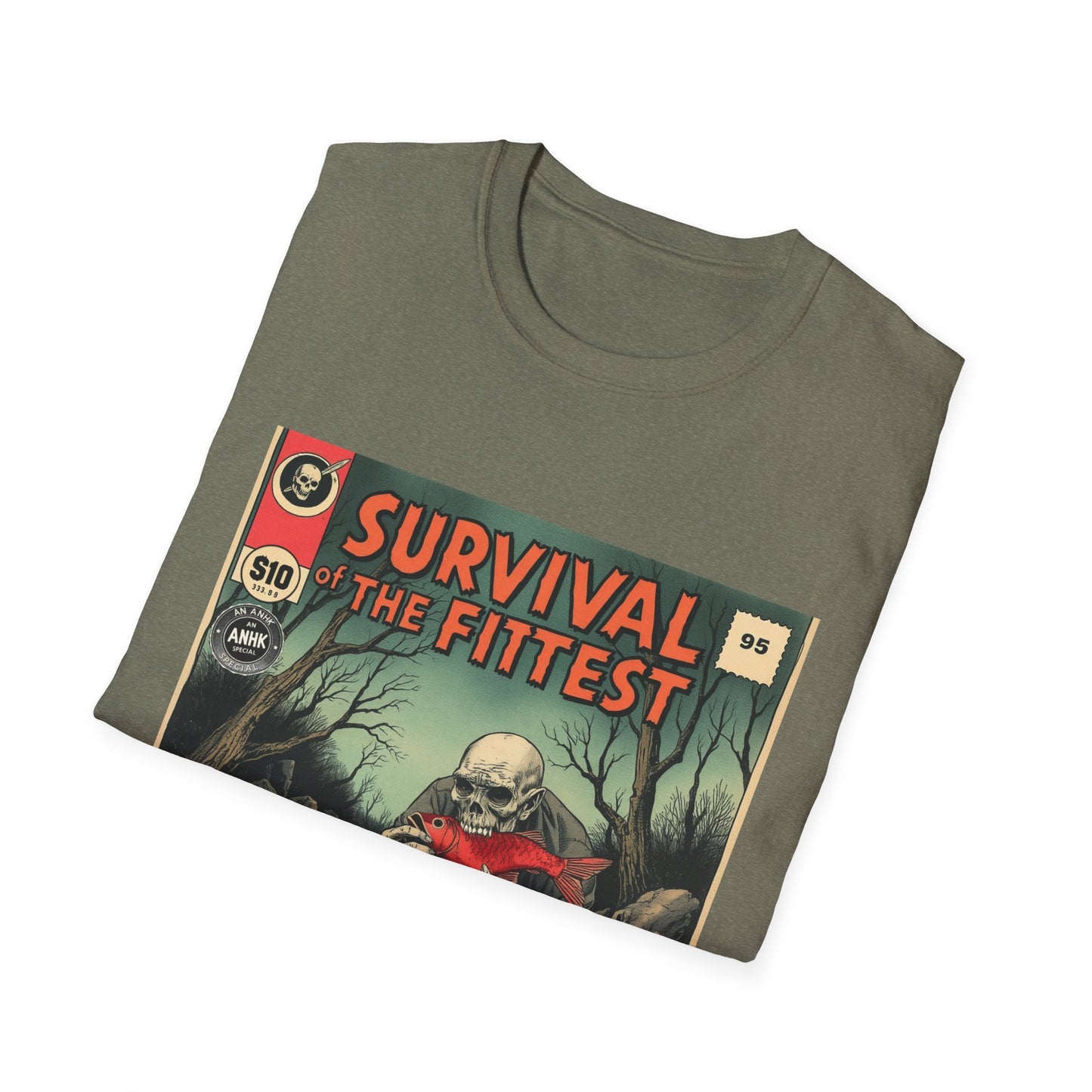 Vintage Comic Cover 'Survival of the Fittest' T-Shirt