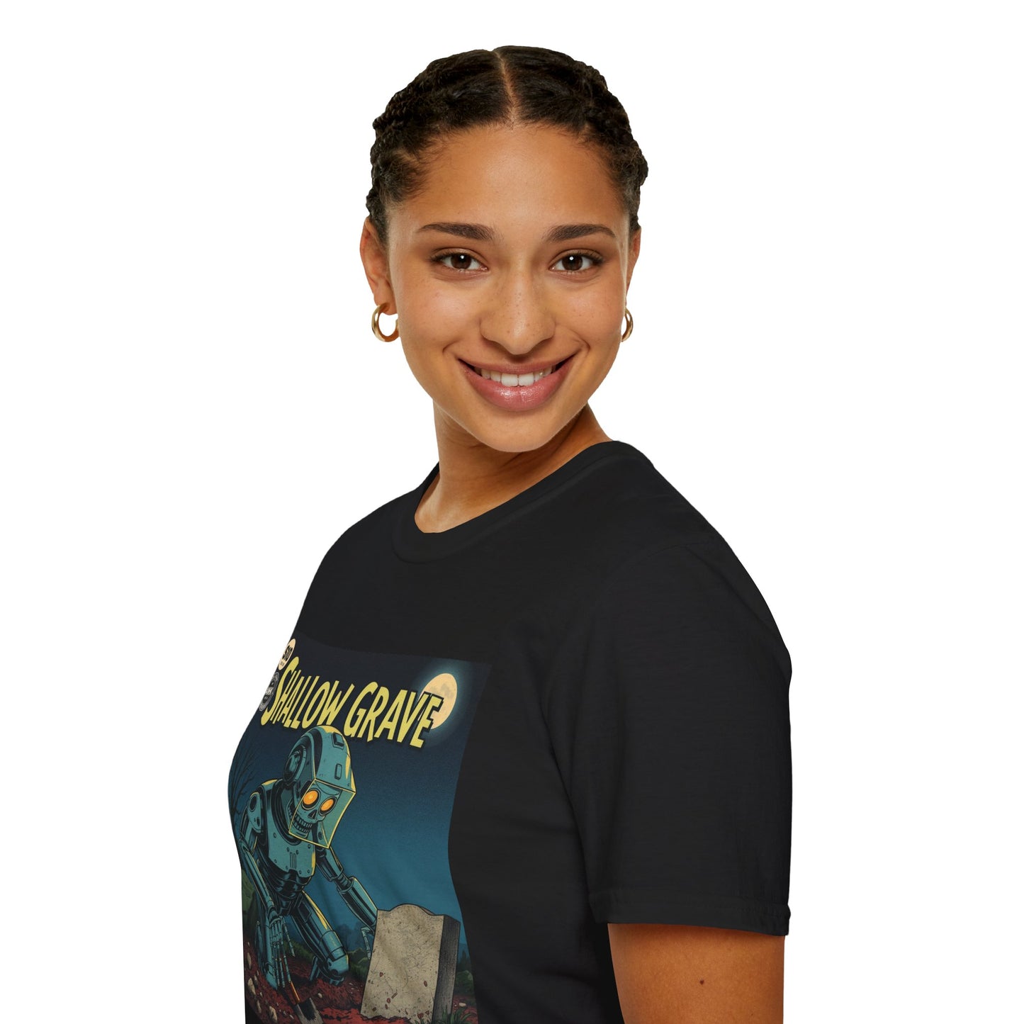 Vintage Comic Cover Shallow Grave Graphic T-Shirt