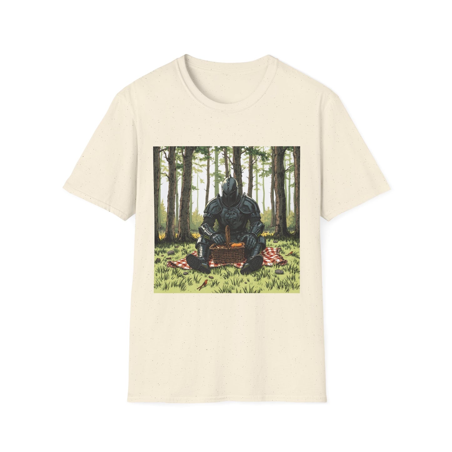 Vintage Comic Cover Forest Knight Unisex Softstyle T-Shirt