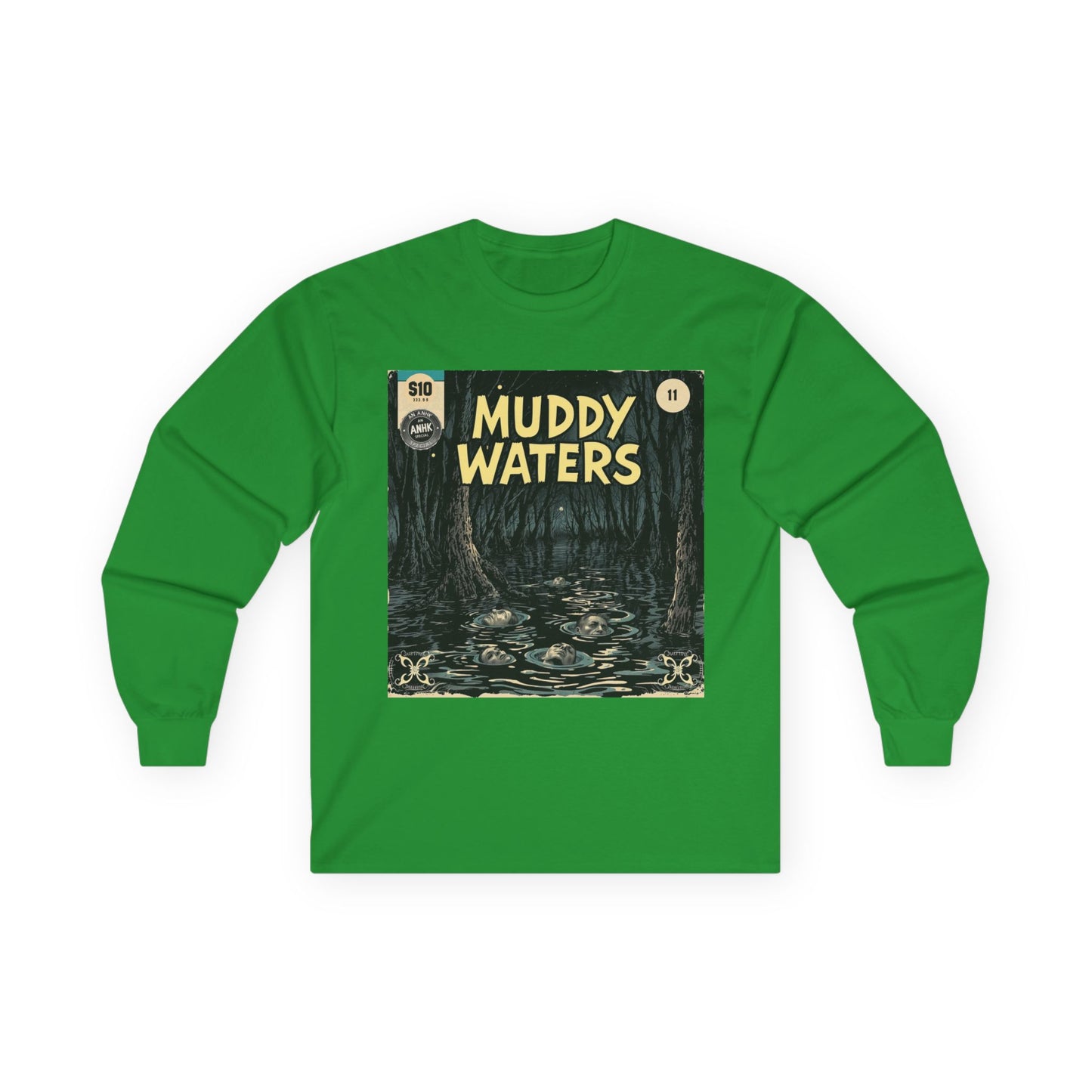 Vintage Comic Cover 'Muddy Waters' Long Sleeve Tee