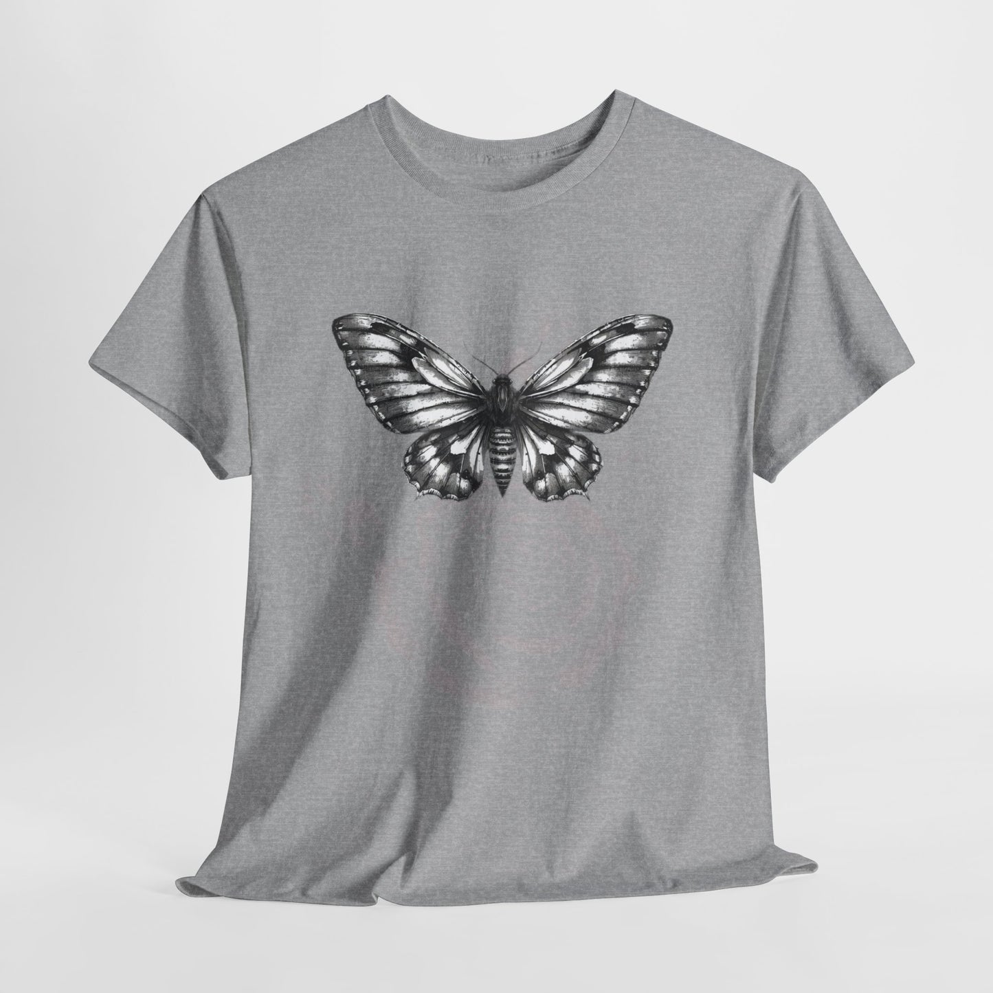 Gothic Y2k Butterfly Graphic Unisex Heavy Cotton Tee