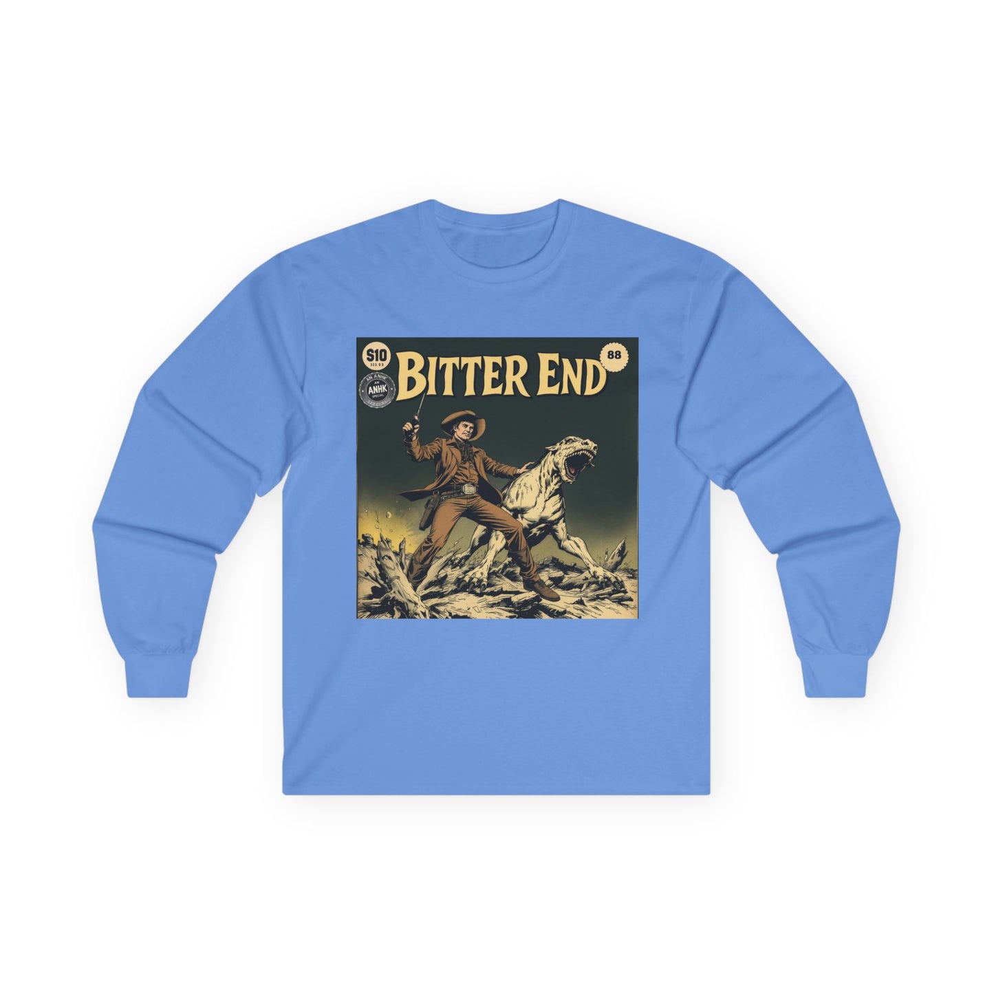 Vintage Comic Cover 'Bitter End' Long Sleeve Tee