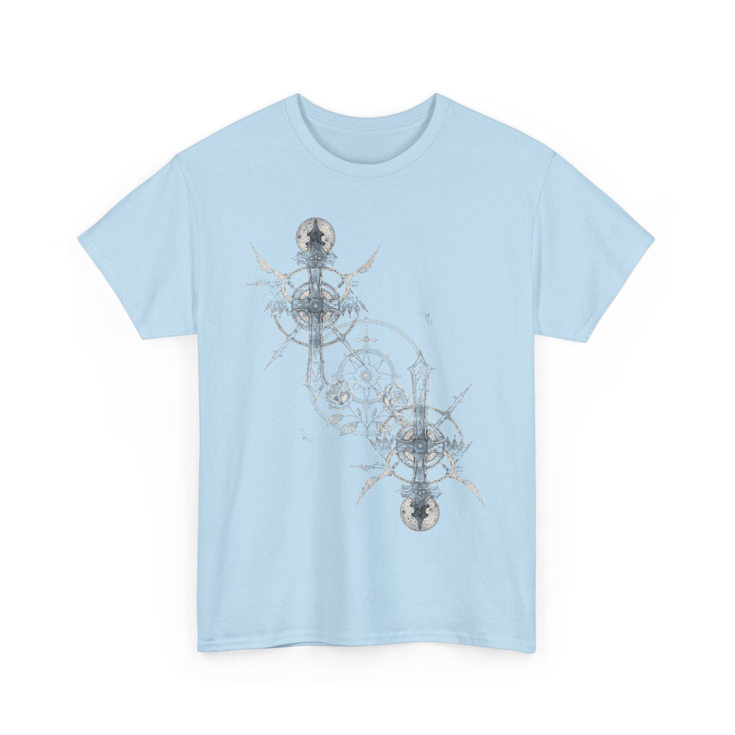 Gothic Y2k Cross Unisex Heavy Cotton Tee
