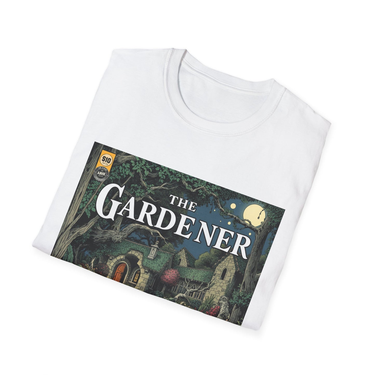 Vintage Comic Cover 'The Gardener' Unisex Softstyle T-Shirt