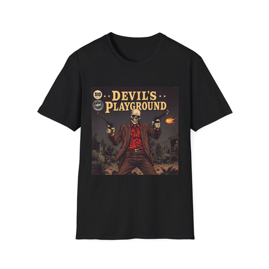 Vintage Comic Cover 'Devil's Playground' Graphic Tee