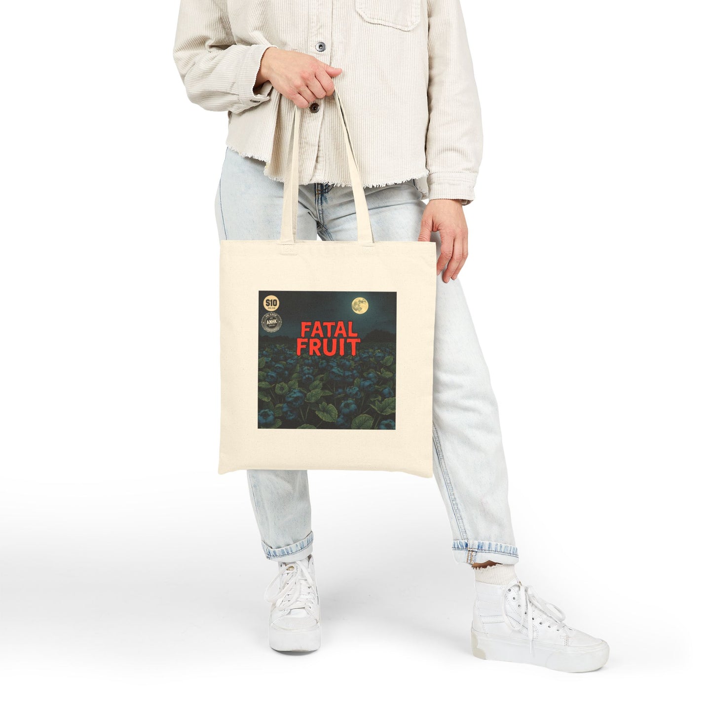 Fatal Fruit Art Cotton Canvas Tote Bag