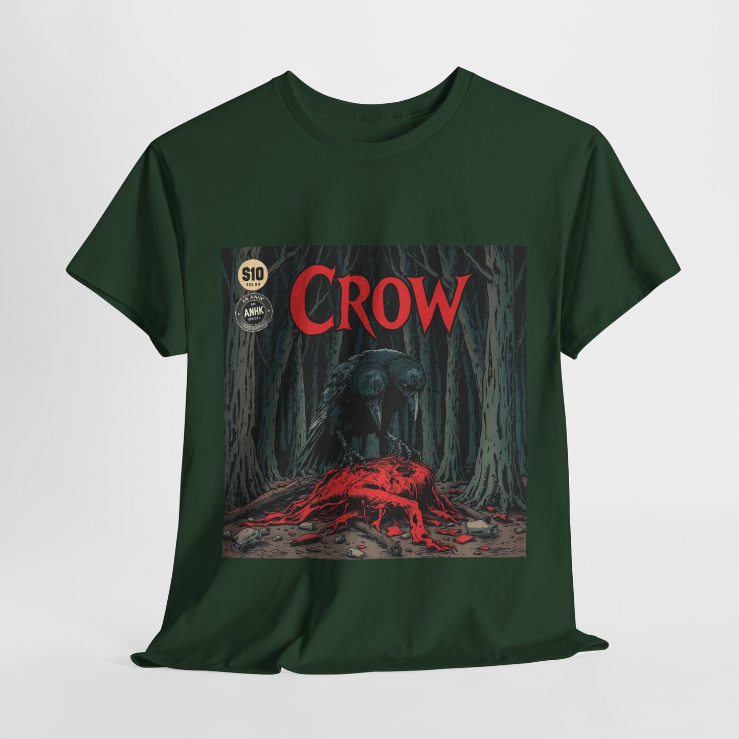 Vintage Comic Cover Crow Graphic Tee