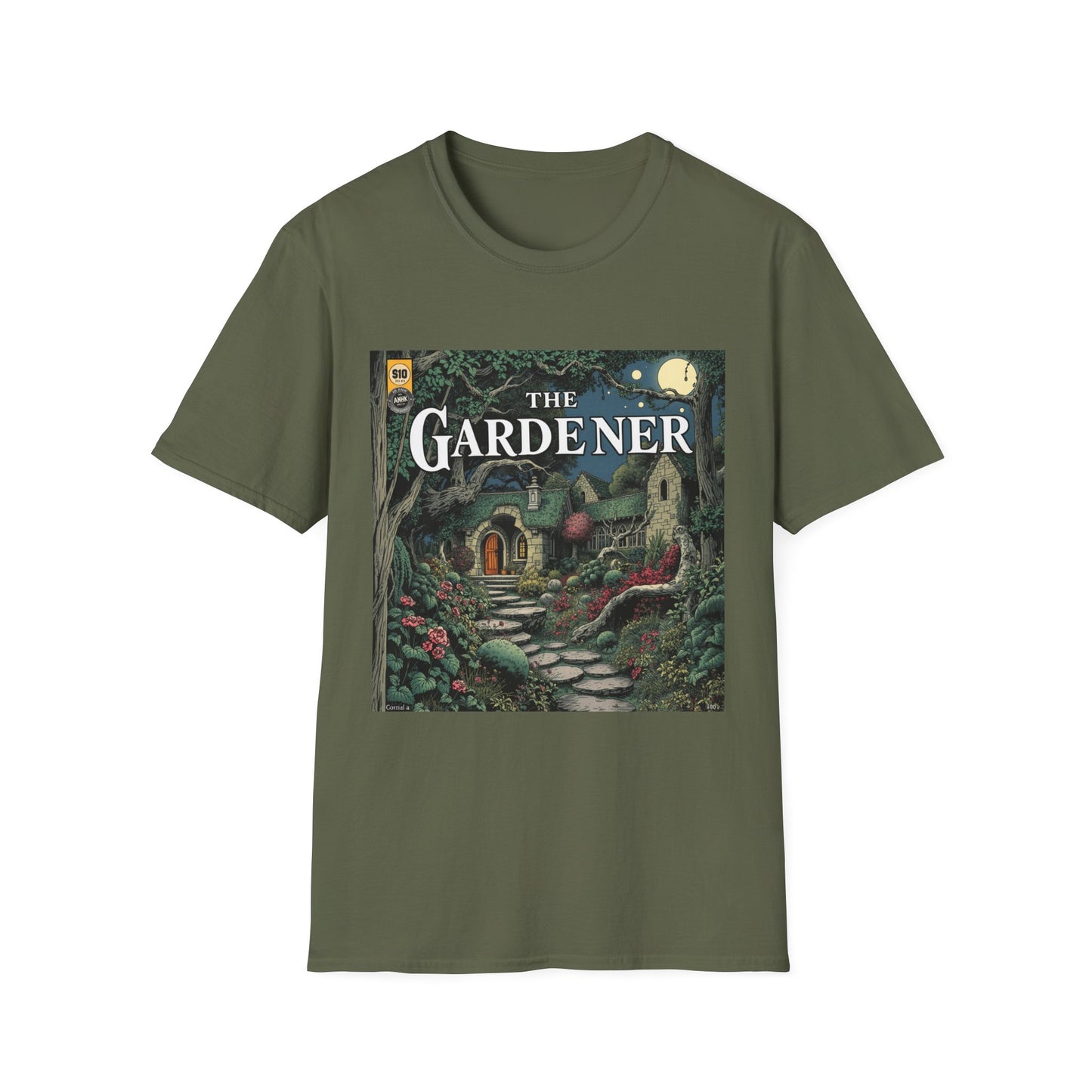 Vintage Comic Cover 'The Gardener' Unisex Softstyle T-Shirt