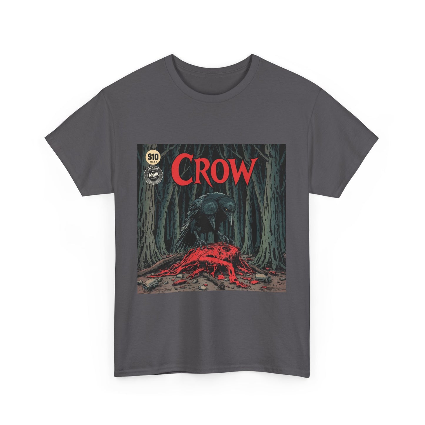 Vintage Comic Cover Crow Graphic Tee