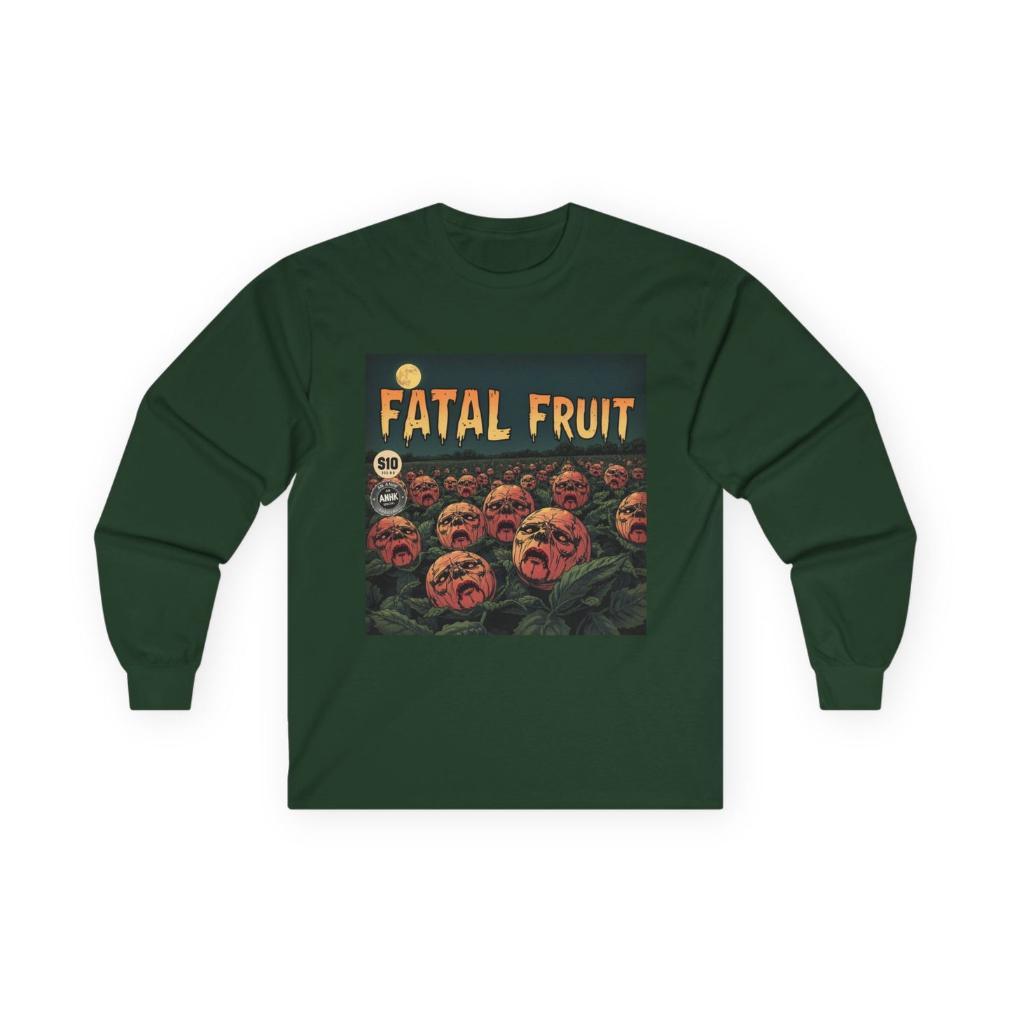 Vintage Comic Cover Fatal Fruit Unisex Long Sleeve Tee