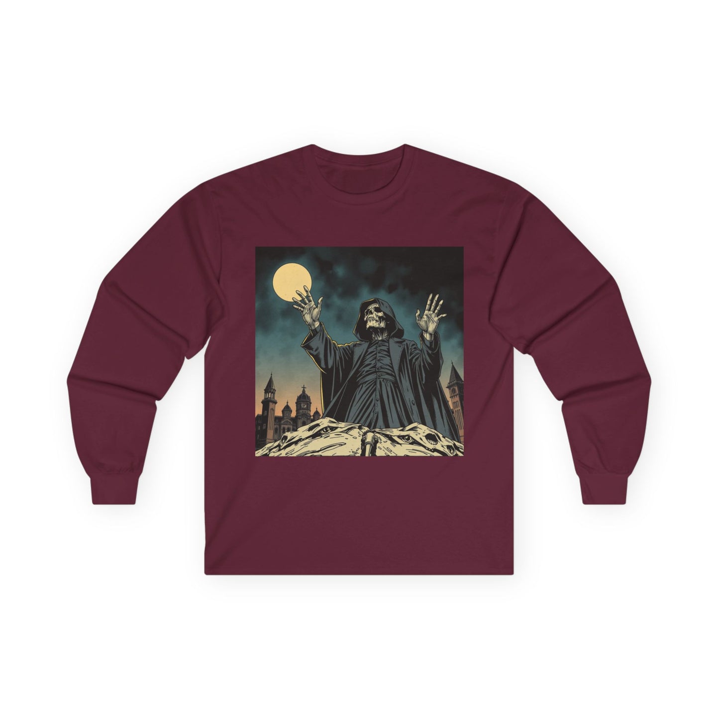 Skelly Goth Moonlit Ensemble Long Sleeve Tee