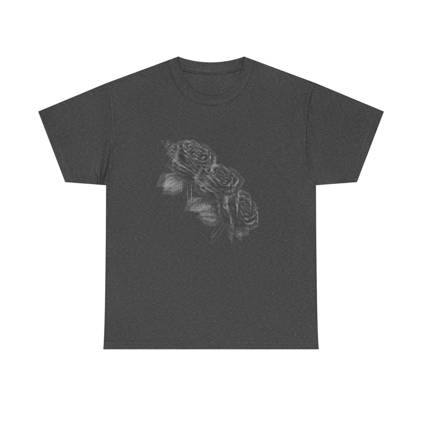 Y2k Gothic Faded Rose Unisex Heavy Cotton Tee