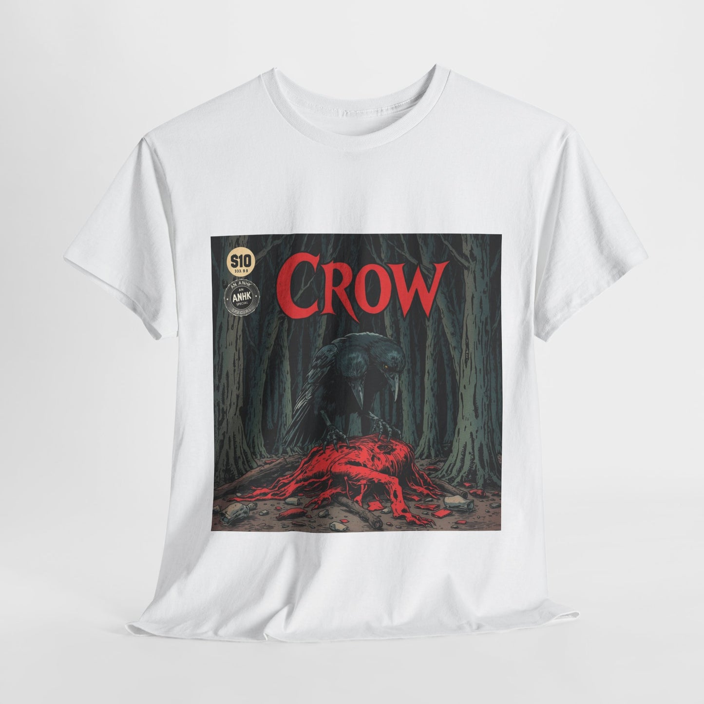 Vintage Comic Cover Crow Graphic Tee