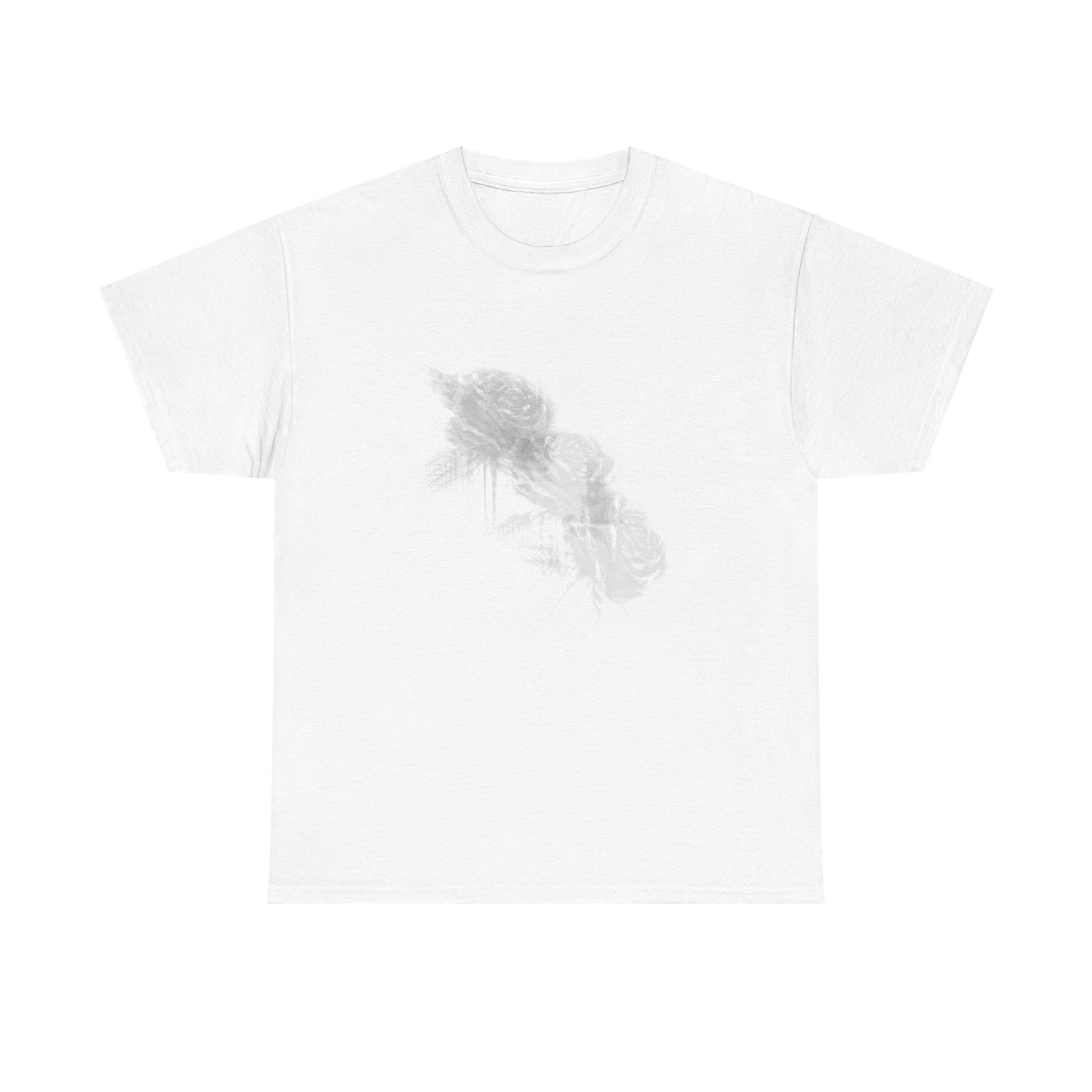 Y2k Gothic Faded Rose Unisex Heavy Cotton Tee