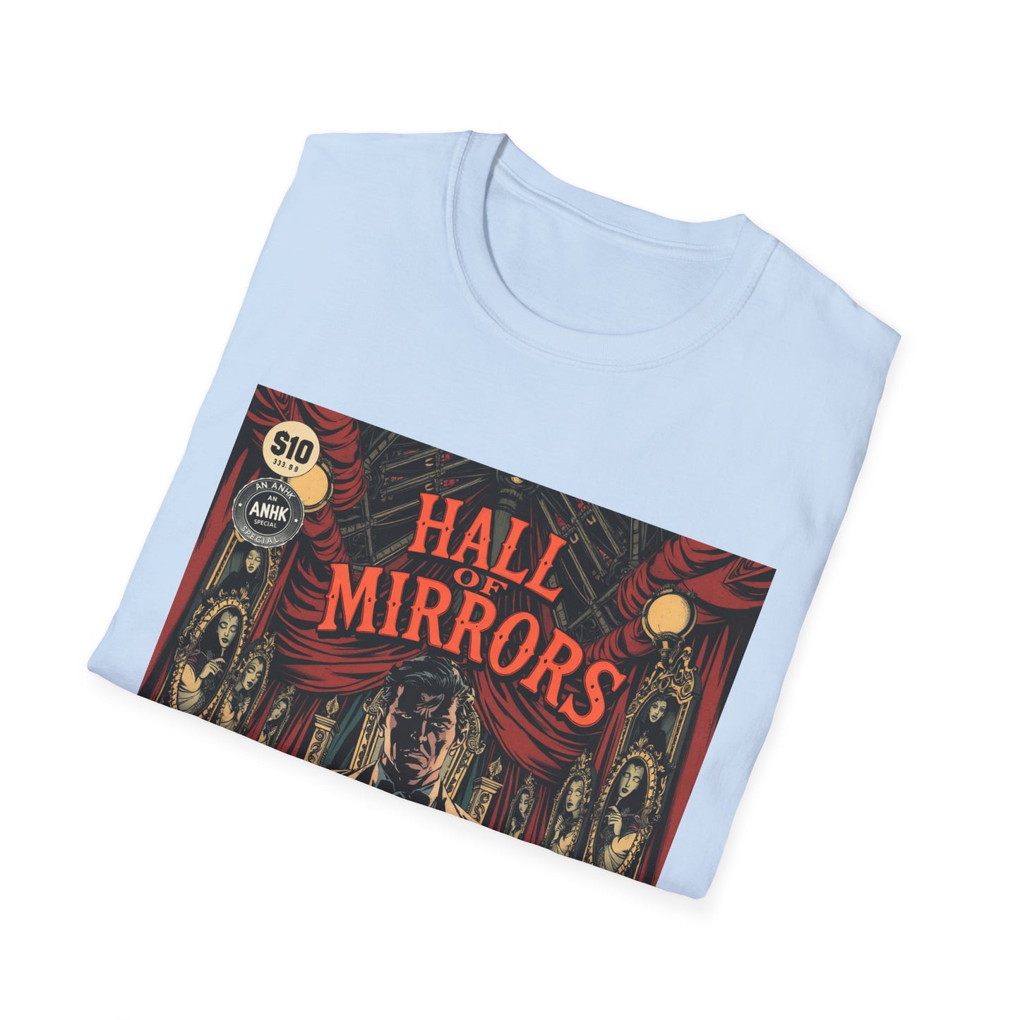 Vintage Comic Cover 'Hall of Mirrors' T-Shirt