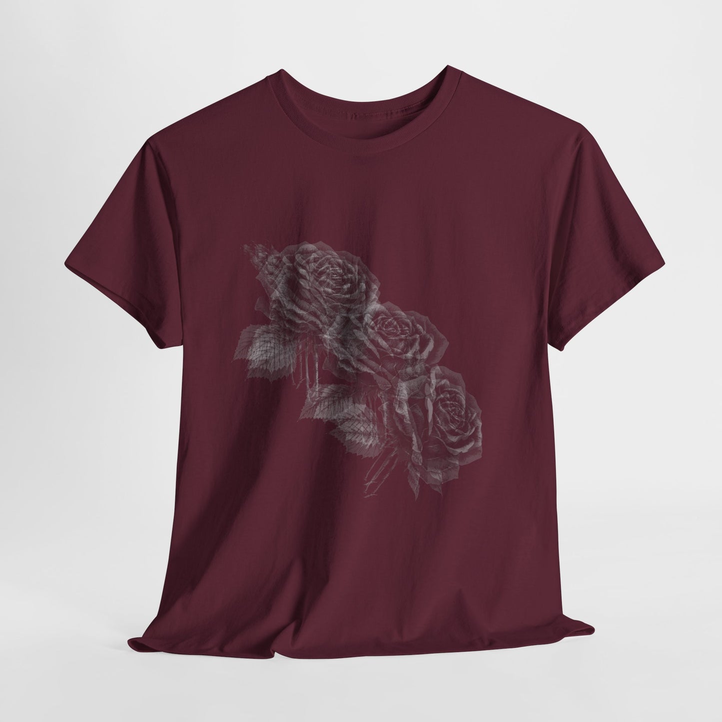 Y2k Gothic Faded Rose Unisex Heavy Cotton Tee