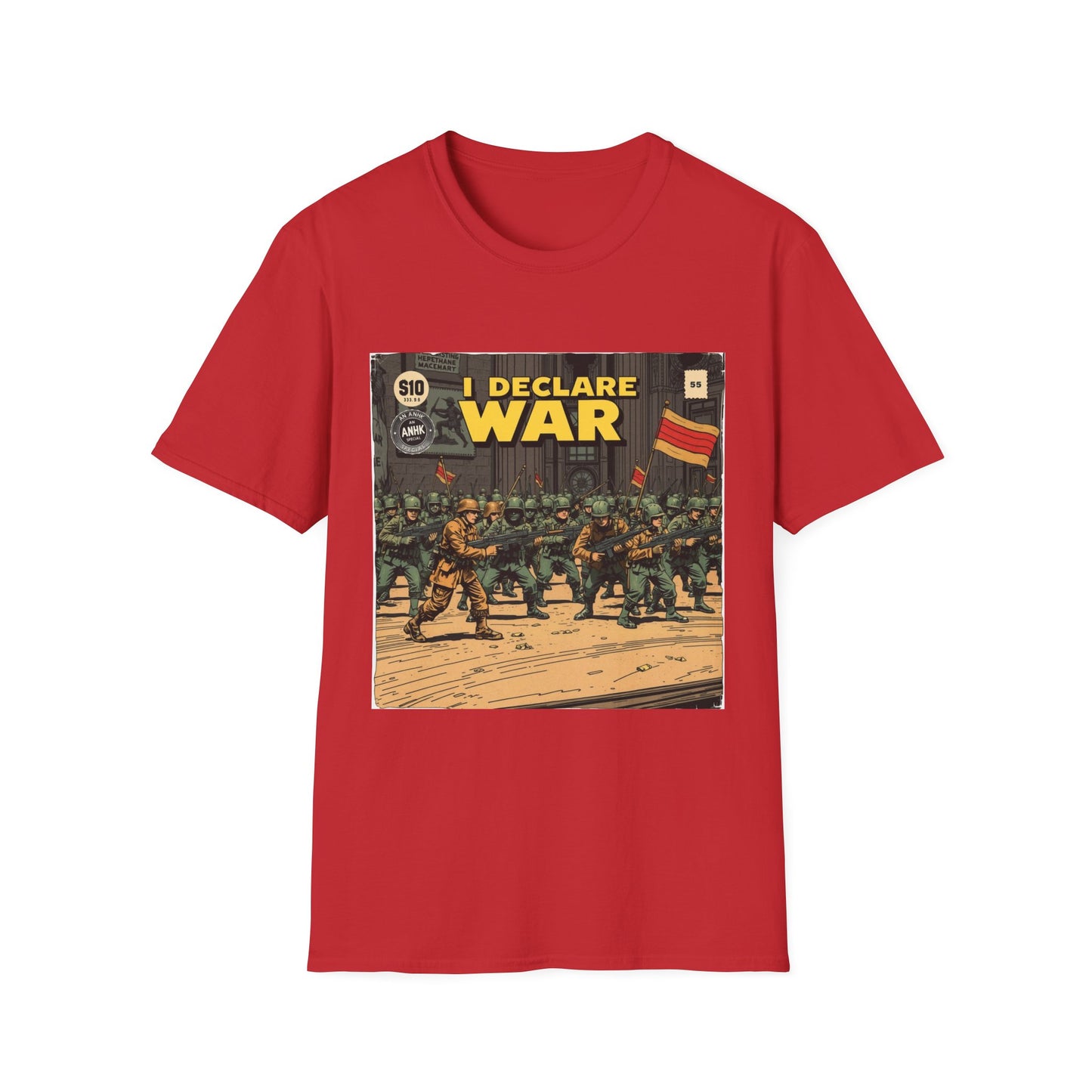Vintage Comic Cover 'I Declare War' Graphic T-Shirt
