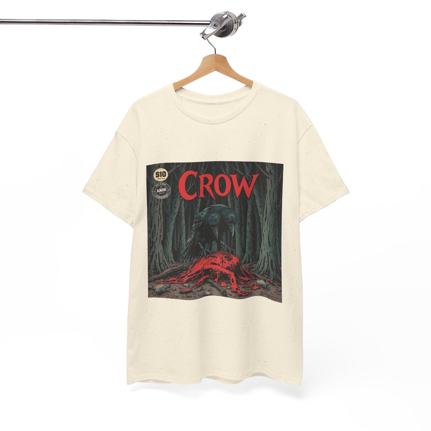 Vintage Comic Cover Crow Graphic Tee