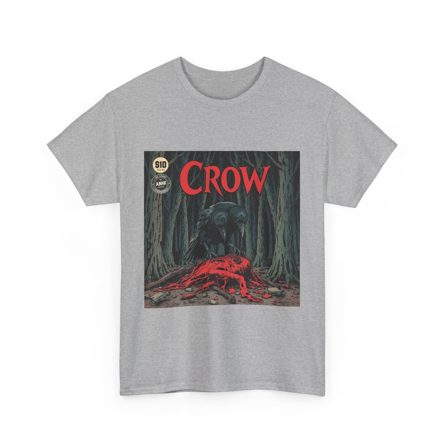 Vintage Comic Cover Crow Graphic Tee