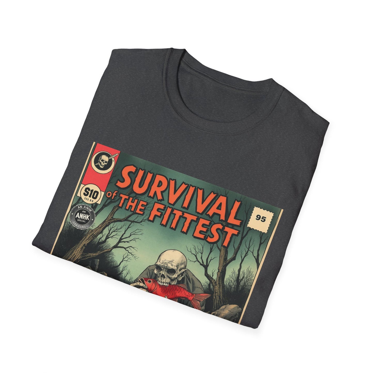 Vintage Comic Cover 'Survival' T-Shirt, Retro Style Tee