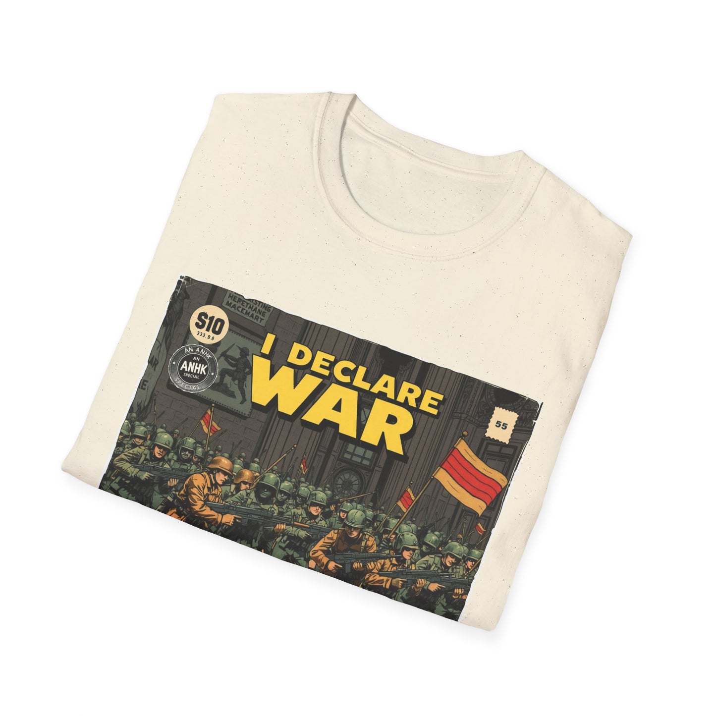 Vintage Comic Cover 'I Declare War' Graphic T-Shirt