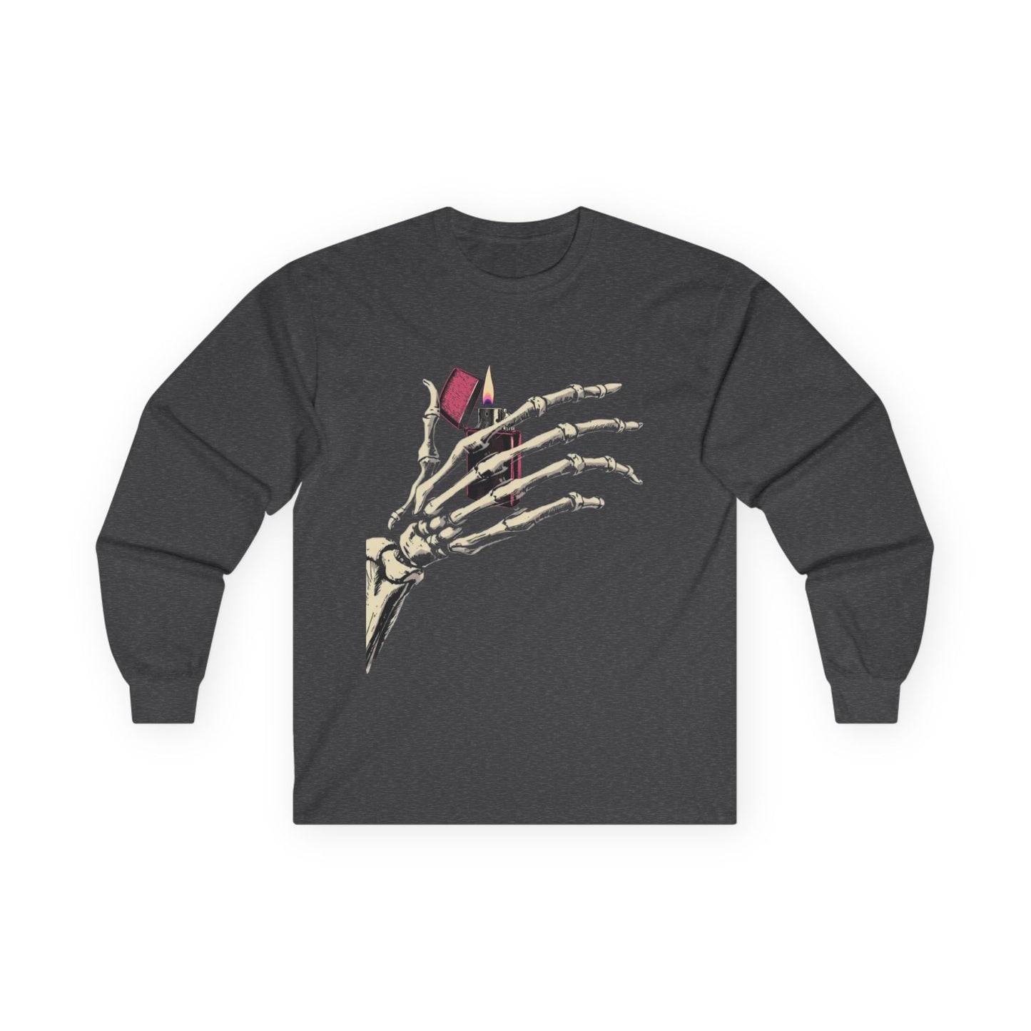 Skelly Goth Skeleton Hand Long Sleeve Tee