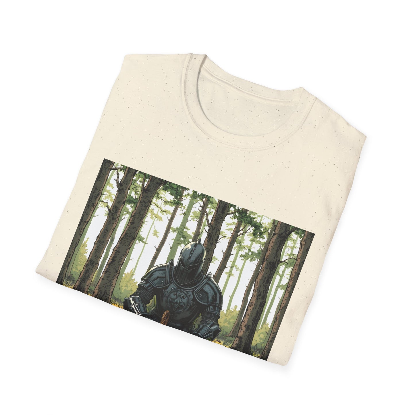 Vintage Comic Cover Forest Knight Unisex Softstyle T-Shirt