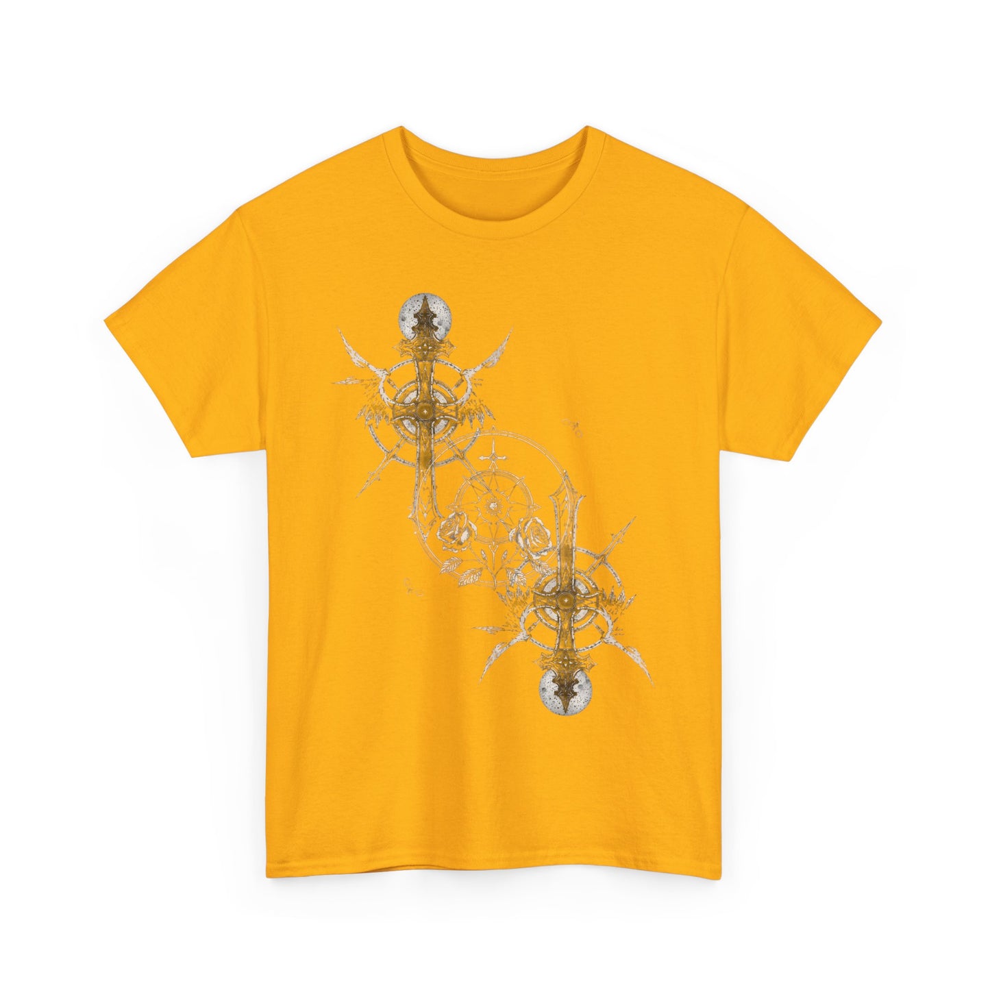 Gothic Y2k Cross Unisex Heavy Cotton Tee