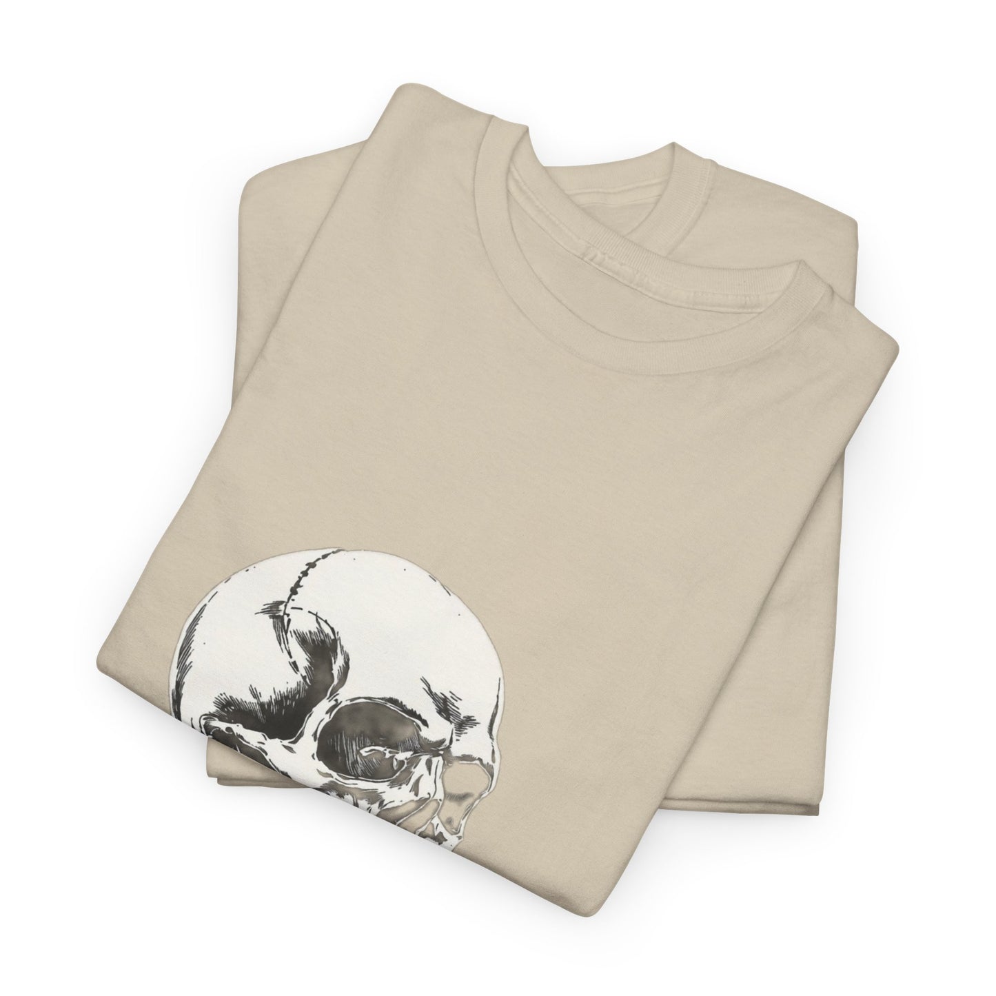Skelly Goth Skull And Rose Unisex Heavy Cotton Tee