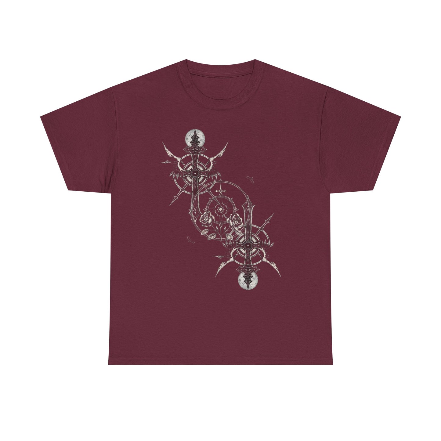 Gothic Y2k Cross Unisex Heavy Cotton Tee