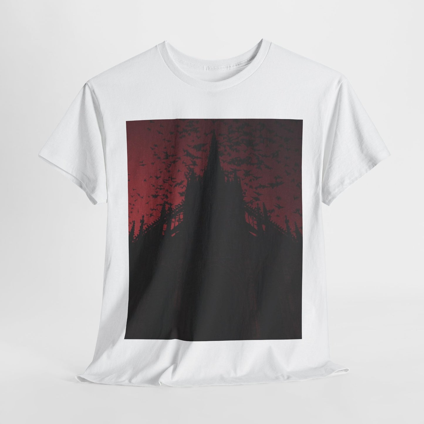 Dark Fantasy Cathedral Unisex Heavy Cotton Tee