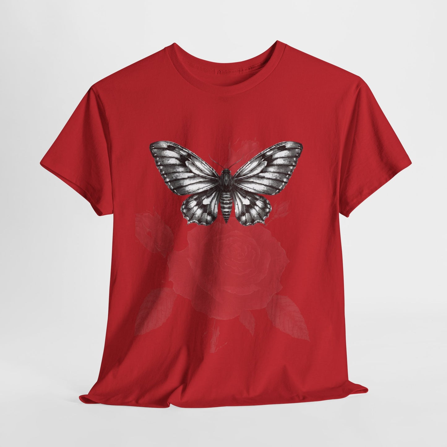 Gothic Y2k Butterfly Graphic Unisex Heavy Cotton Tee
