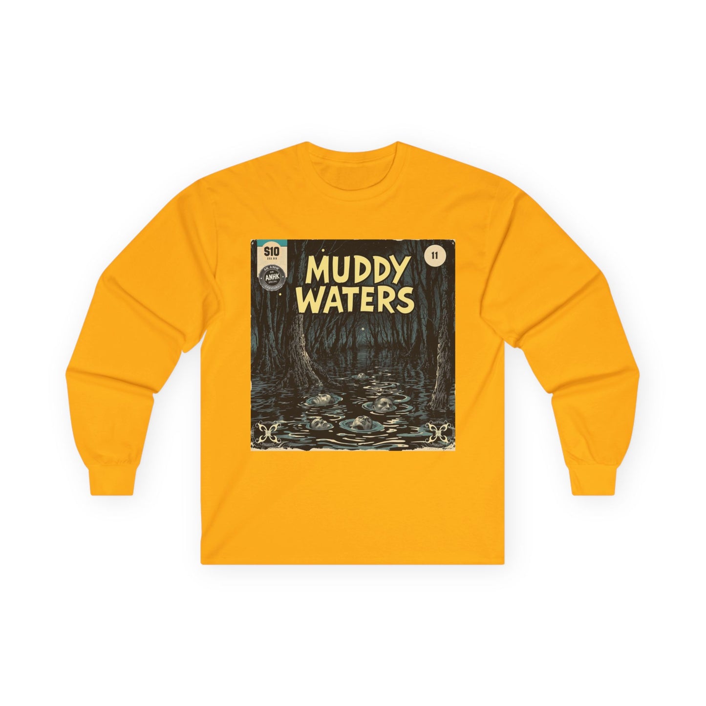 Vintage Comic Cover 'Muddy Waters' Long Sleeve Tee