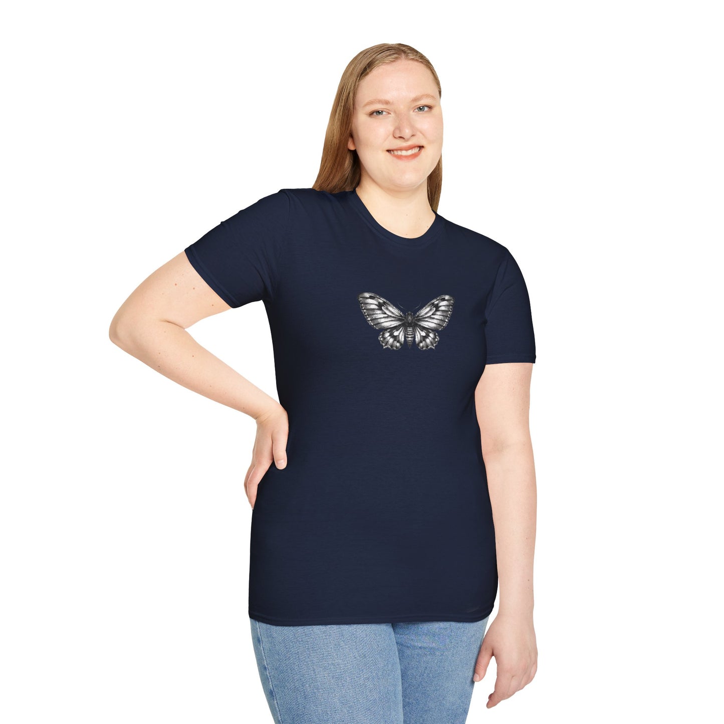 Gothic Y2k Moth Unisex Softstyle T-Shirt