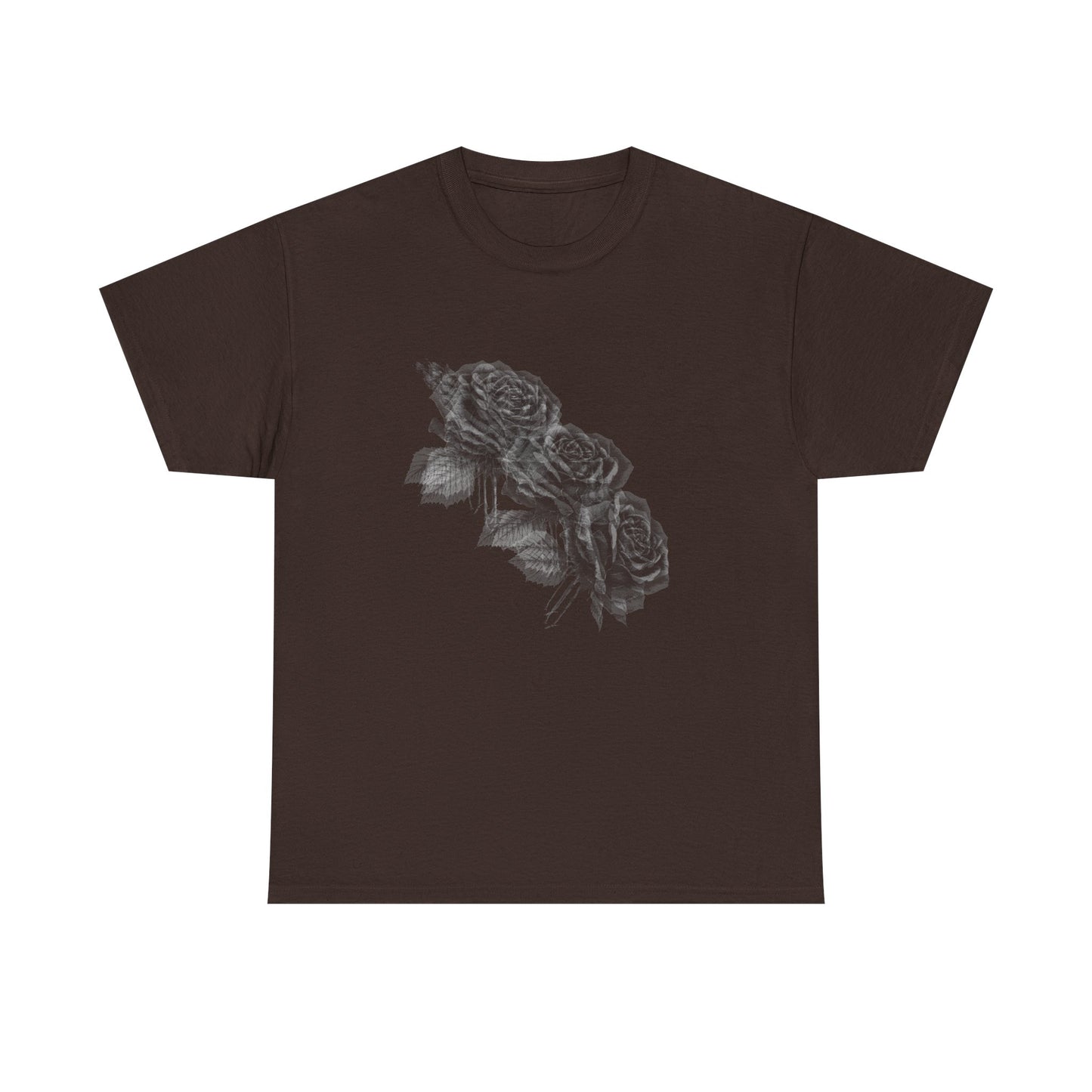 Y2k Gothic Faded Rose Unisex Heavy Cotton Tee