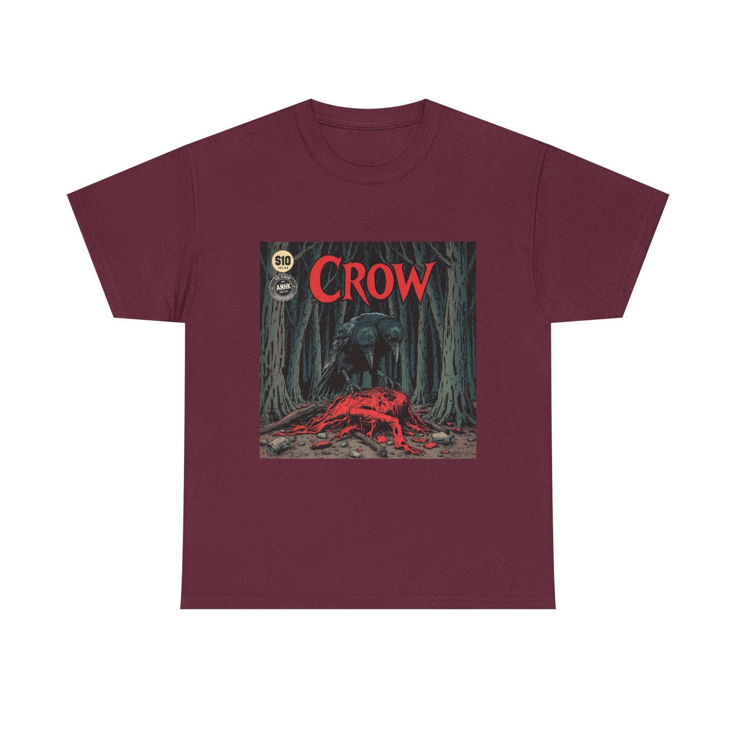 Vintage Comic Cover Crow Graphic Tee
