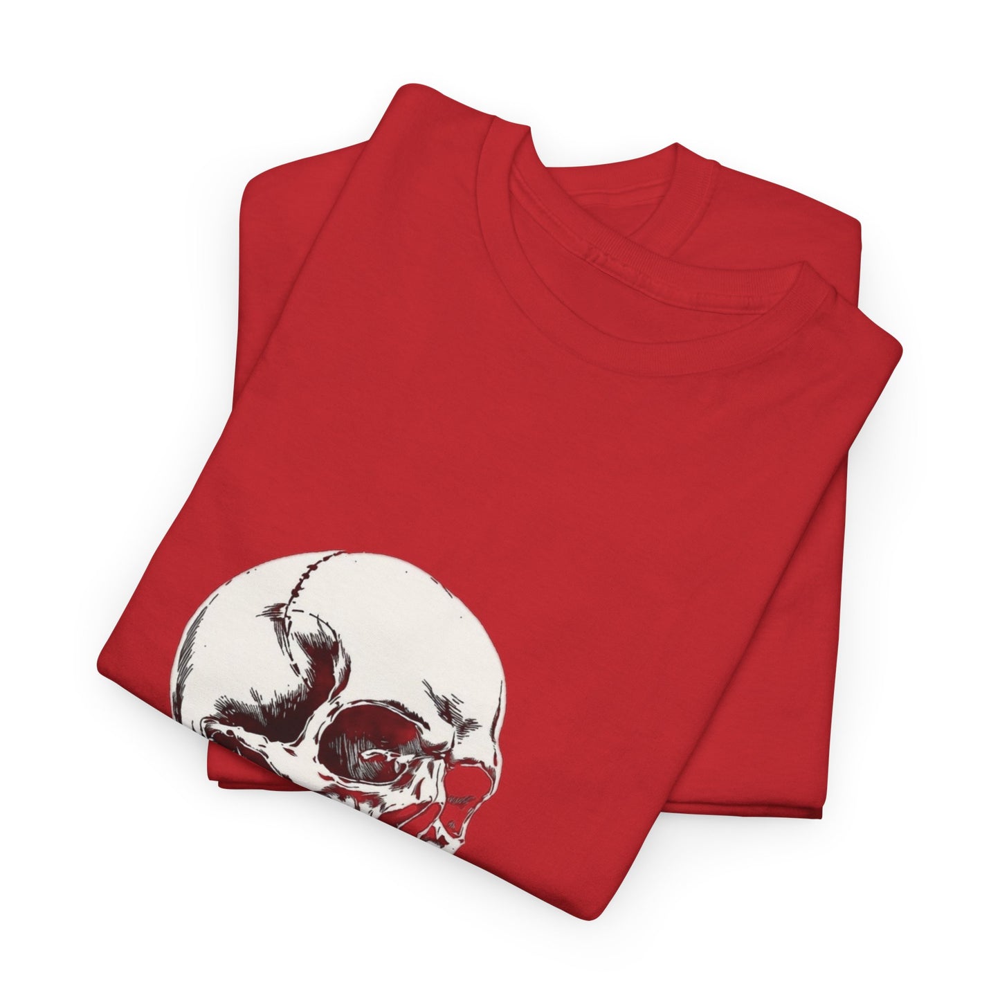Skelly Goth Skull And Rose Unisex Heavy Cotton Tee