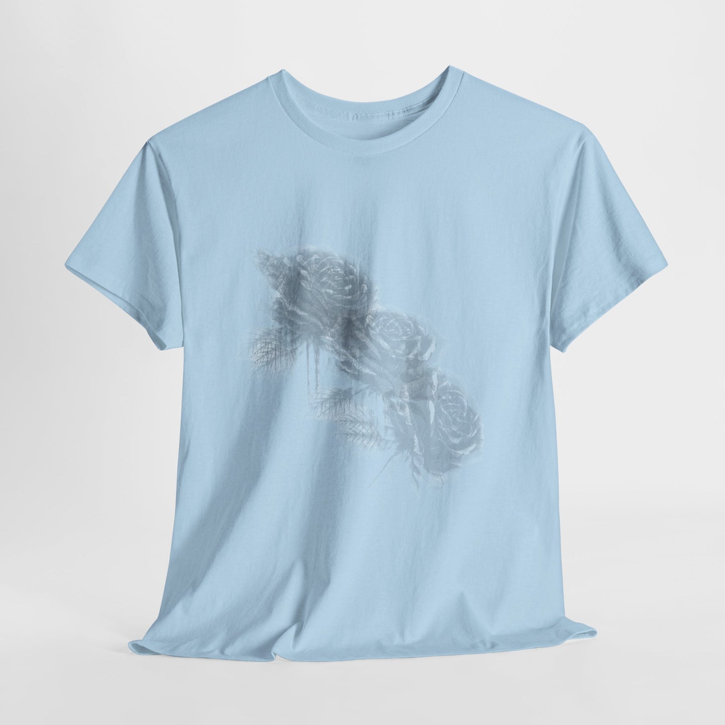 Y2k Gothic Faded Rose Unisex Heavy Cotton Tee