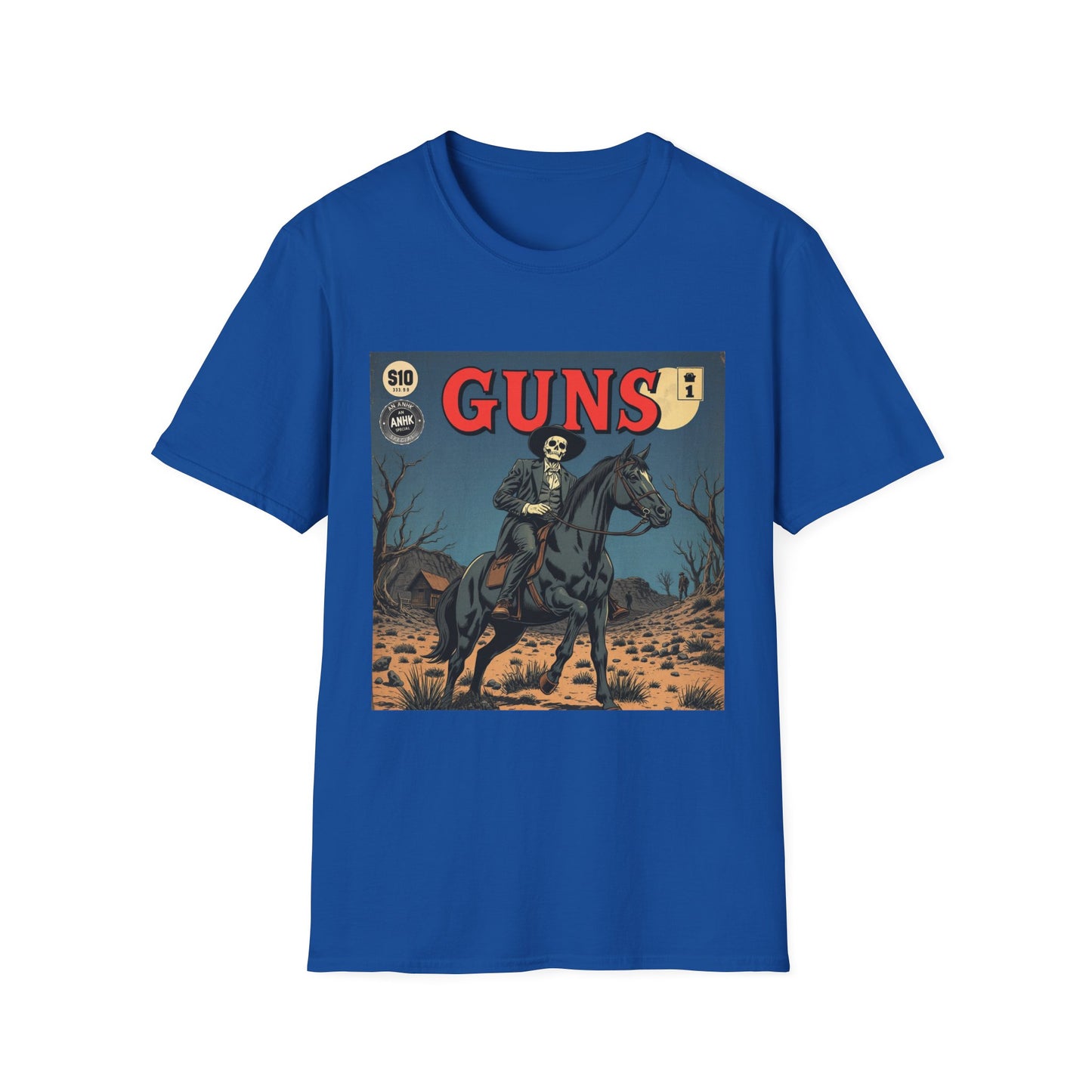 Vintage Comic Cover 'Guns' Graphic Tee