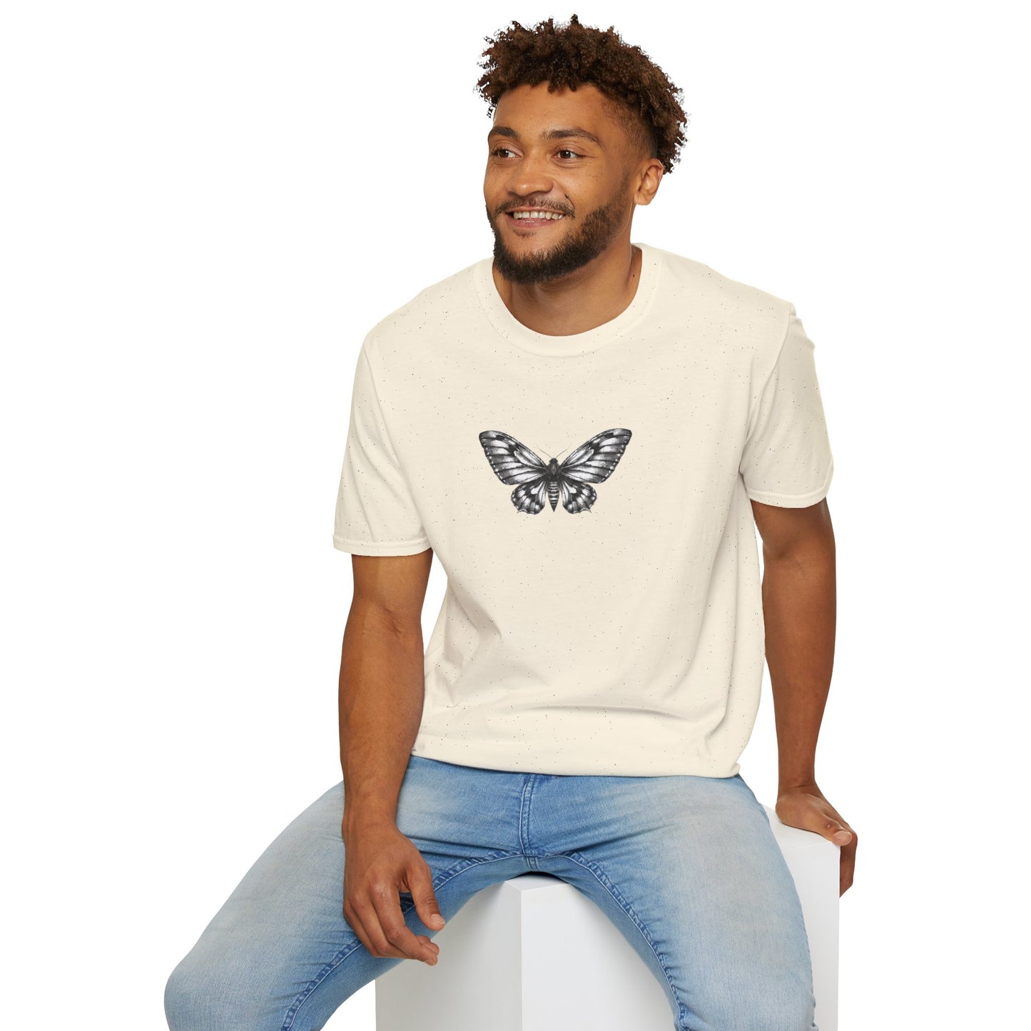 Gothic Y2k Moth Unisex Softstyle T-Shirt